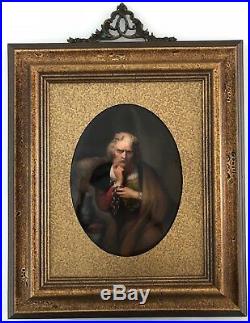 KPM Porcelain Hand Painted Plaque of Christopher Columbus after Gustave Wappes