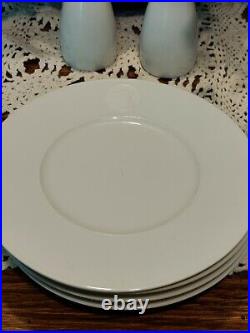 KPM Porcelain, Royal, Arkadia, Diomedes, 4 Bread/dessert plates, Vintage White