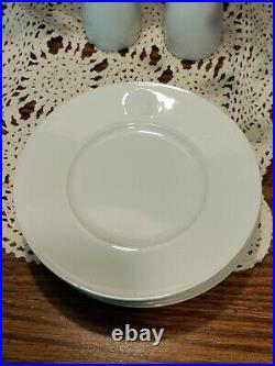 KPM Porcelain, Royal, Arkadia, Diomedes, 4 Bread/dessert plates, Vintage White
