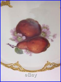 KPM Royal Berlin Porcelain Plate. Pears. Antique Germany Handpainted