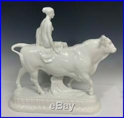 KPM White Porcelain Figurine Of Europa And The Bull