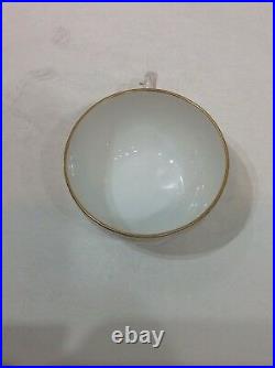 KPM porcelain cup saucer. Antique Germany. Handpainted flowers. Gold