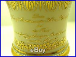 Kpm 1831 Cup & Saucer Special Order Very Rare Gilded With 24k Gold B/o