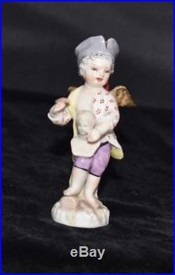 Kpm Berlin Germany Figurine Angel Sculpting Bust 3.75h -sceptre Mint