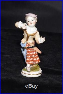 Kpm Berlin Germany Figurine Angel With Sword 3.5h -sceptre Mint