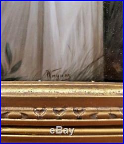 Kpm Fine & Rare German 19c Porcelain Plaque And Rococo Frame By Wagner