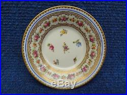 Kpm Porcelain Cup & Saucer Small Size Flower Decoration Mokka