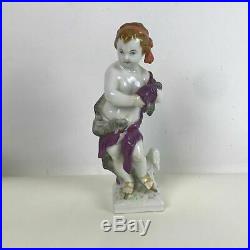 Kpm Porcelain Figurine of Putti Cherub Skating