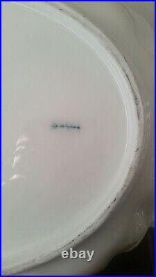 Large KPM Dresden Porcelain Platter Heavy Gilding 13.5 Marked