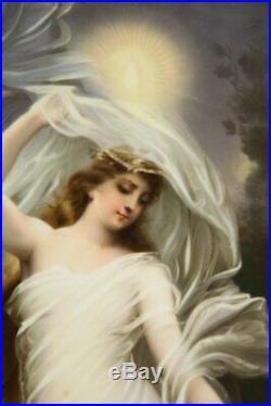 Large and Exceptional Berlin KPM Porcelain Plaque of Female Maiden, Dietrich