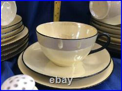 Lusterware Tea Set For 8(28pc) KPM Selesia c1904-27, RS Germany c1920-44 Antique
