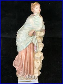 Old Selt. Porcelain KPM Berlin Woman from The Antique Soft Painting 1880-1900