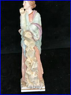 Old Selt. Porcelain KPM Berlin Woman from The Antique Soft Painting 1880-1900