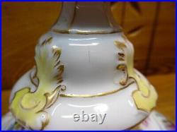 Pair Of REPAIRED Antique KPM Porcelain Candlesticks 9 1/2