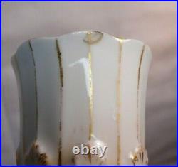 Pair Of REPAIRED Antique KPM Porcelain Candlesticks 9 1/2