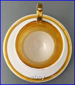 Rare Antique 1810s KPM Berlin Porcelain Scenic Cup & Saucer Porzellan Tasse