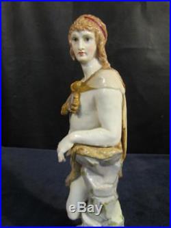 Rare Antique Kpm Berlin 9 Porcelain Figurine Classical Warrior Jason