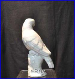 Rare KPM Berlin 19th C. Porcelain White Parrot Figurine Porzellan German Antique