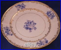 Rare Set of 7 Antique 19thC KPM Berlin Floral Porcelain Plate s Porzellan Teller