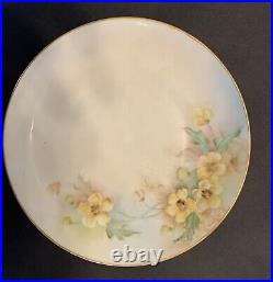 Set 6 ANTIQUE KPM HandPainted Signed 6 PORCELAIN Floral PLATES 1906-1924 EUC
