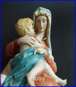 Stunning Madonna & Child Porcelain Figure KPM Bavaria 1950