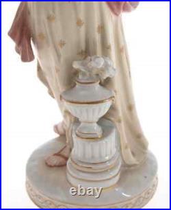 Vintage Antique Germany Original Gilt Porcelain Girl figure KPM factory Marked