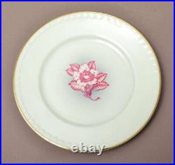 Vintage German Plates KPM Porcelain Gilding Floral Plates 9 pcs Marked