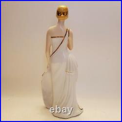 Vintage KPM Flapper Woman Porcelain Figurine With Stunning Gold Trim Large