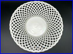 Vintage KPM Germany White Pierced Porcelain Bowl, 8 3/4 Diameter x 2 1/8 High
